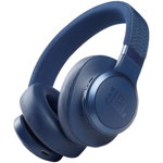 Casti Over the Ear JBL Live 660NC, Noise Cancelling, Bluetooth, Asistent Vocal, Albastru, JBL