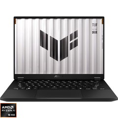 Gaming TUF A14 FA401WV cu procesor AMD Ryzen AI 9 HX 370 pana la 5.10 GHz, 14, 2.5K, IPS, 165Hz, 32GB LPDDR5X, 1TB SSD, NVIDIA GeForce RTX 4060 8GB GDDR6 TGP 100W, No OS, Jaeger Gray, Asus Gaming TUF A14 FA401WV cu procesor AMD Ryzen AI 9 HX 370 pana la 5.10 GHz, 14, 2.5K, IPS, 165Hz, 32GB LPDDR5X, 1TB SSD, NVIDIA GeForce RTX 4060 8GB GDDR6 TGP 100W, No OS, Jaeger Gray, Asus