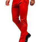 Pantaloni chinos portocaliu-închis bărbati Bolf 1143, BOLF