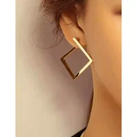 Cercei Patrati din Metal, Aurii - 19706, Inovius