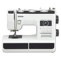 Masina de cusut electromecanica HF37, Strong & Tough, pentru materiale groase, 37 cusaturi, butoniera 1 pas, iluminare LED, pedala de picior, 850 imp/min, Alb, Brother