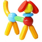 Set de constructie magnetic STICK 26 piese MAGPLAYER, MAGPLAYER