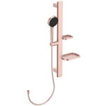 Set de dus Ideal Standard Alu+ cu bara 60 cm, para dus 2 functii si furtun, rose mat, Ideal Standard