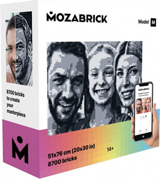 Joc de constructie personalizabil, Mozabrick, Set M 51x76, 8747 piese, 14+ ani