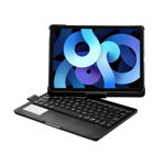 Husa Loomax tip mapa, tastatura Bluetooth, rotire 360 grade cu touchpad, neagra, 10.9/11 inch, cu 6 culori