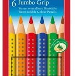 Creioane Colorate Faber-Castell Jumbo Grip, 6 culori, Faber-Castell
