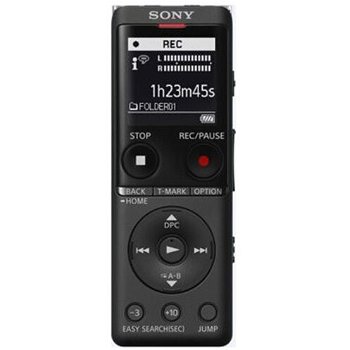 Reportofon Sony ICD-UX570B, Microfon stereo, MP3, USB, Slot microSD, 4GB, Negru, Sony