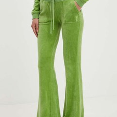 Juicy Couture pantaloni de trening din velur CAISA LOW RISE PANT, Juicy Couture