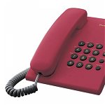 Telefon analogic Panasonic KX-TS500FXR,rosu, , Panasonic