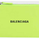 Balenciaga Card Holder FLUO YELLOW/L BLACK, Balenciaga