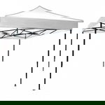 Pavilion gradina 3 x 3 m, pliabil, cadru metalic, culoare Alb, OEM