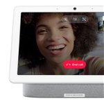 Boxa inteligenta Google Nest Hub Max, HD touchscreen 10", Camera wide 6.5 MP, Difuzoare stereo, Wi-Fi, ALB, Google