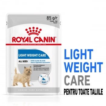 Royal Canin Light Weight Care Adult, plic hrană umedă câini, managementul greutății (pate), 85g, Royal Canin