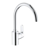Baterie bucatarie Grohe Get 31494001, monocomada, pipa inalta, Crom, Grohe