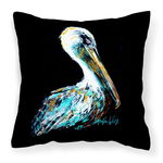 Caroline`s Treasures Imbracata in negru Pelican Canvas Fabric pernă decorativă Multicolore 14Hx14W, 