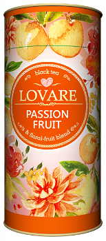 Ceai negru Lovare Passion Fruit, amestec, 80 g