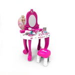 Set masuta de toaleta Barbie cu scaun si accesorii OMC