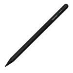 Stylus Pen tableta Loomax, 167 x 9.7 mm, aluminiu, 140 mAh, 10 penite anti-zgarieturi, functie palm rejection, magnetic, USB-C, Negru, Loomax