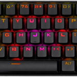 Tastatura Redragon Deimos Neagra iluminare RGB switch-uri rosii