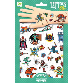 Tatuaje Djeco Supereroi