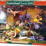 Puzzle Castorland, Elegant Still Life with Flowers, Eugene Bidau, 2000 piese, Castorland