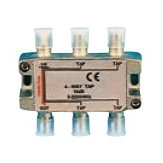 Splitter LECHPOL ZLA0635PP, metal, 2 cai, power pass, frecventa de lucru 5 - 2450 MHz