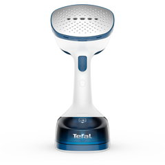 Aparat de calcat vertical cu abur Tefal Access Steam Easy DT7130E1, 1400 W, recipient apa 150 ml, abur variabil 0 - 25 g/min, incalzire rapida in 15 secunde, alb & albastru Aparat de calcat vertical cu abur Tefal Access Steam Easy DT7130E1, 1400 W, recipient apa 150 ml, abur variabil 0 - 25 g/min, incalzire rapida in 15 secunde, alb & albastru