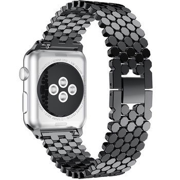 Curea pentru Apple Watch Black Jewelry iUni 40mm Otel Inoxidabil