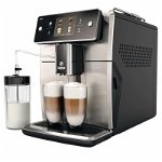 Espressor automat Saeco Xelsis SM7683-00 Ecran tactil cu Coffee Equalizer Sistem Latteduo 15 selectii AquaClean Inox, Philips