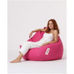 Fotoliu puf, Bean Bag, Ferndale Premium XXL, 115 x 130 cm, poliester impermeabil, roz, Ferndale