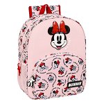 Ghiozdan Minnie Mouse Me time Roz (33 x 42 x 14 cm), Minnie Mouse