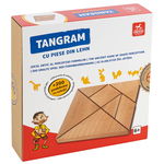 Joc educativ - Tangram cu piese din lemn, DeicoGames