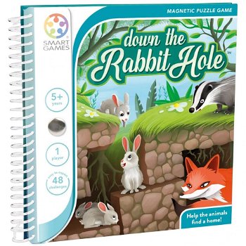 Joc de logica Down The Rabbit Hole cu 48 de provocari limba romana, Smart Games