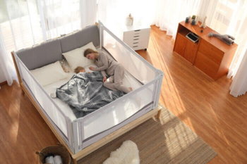 PACHET: 2 Bariere protectie pat copii, Rabatabile, pat de 160x200 cm, CHOC CHICK®