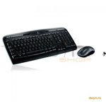 Kit tastatura si mouse Wireless LOGITECH MK330, USB, Layout UK, negru