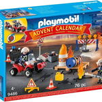 Calendar de Advent PLAYMOBIL, salvare in caz de incendiu pe santier