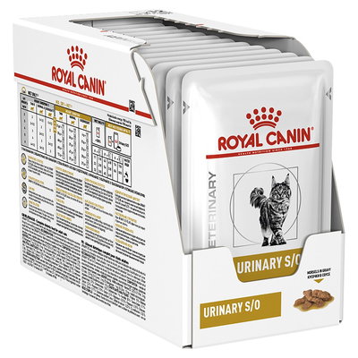 Royal Canin Veterinary Feline Urinary S/O în sos sau mousse