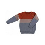 BEN Rusty Orange 74/80 - Pulover din lana merinos tricotata - Iobio, Iobio Popolini