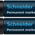 Marker permanent Schneider Maxx 250, cizelat, 2-7mm, negru, Schneider