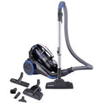 Hoover Aspirator fara sac Synthesis ST71_ST10011, 700 W, 1.7 l, display LED, filtru HEPA H13, carpet extra, parchet Extra, negru/albastru