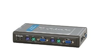 Switch KVM 4 porturi, 2 cabluri KVM inclus, DLINK