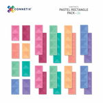 Set de constructie magnetic, Connetix, Pastel Rectangle Pack 24 pc, Connetix