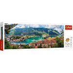 Puzzle Panorama orasul Kotor Muntenegru, 500 piese, Trefl