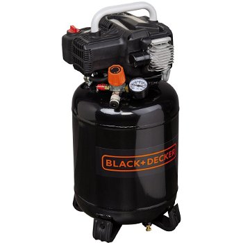 Compresor aer cu piston, fara ulei, Black&Decker 195/24V-NK, 1.1 kW, 1.5 CP, 24 litri