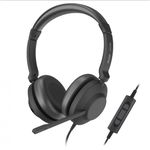 HEADSET AXTEL ONE STEREO HD AXH-ONE , Corded, Headset Conectivity USB-A, USB-C    with STEREO HD . Speakert Size has 40 mm   Passive noise reduction  : STRONG