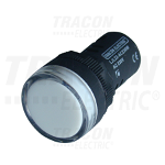 Lampa de semnalizare cu LED, alba LJL22-WC 24V AC/DC, d=22mm, Tracon