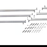 Bare de siguranță fereastră reglabile, 3 buc., 710-1200 mm