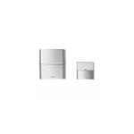 Serenity radio wireless chime kit - chime + IP54 Usa Sonerie BELL cu label holder - single battery-operated - aluminiu, Legrand