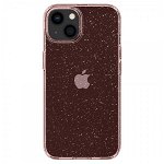 Husa Spate Spigen Liquid Crystal Glitter Compatibila Cu iPhone 13 Mini, Silicon Glitter Rose, Spigen