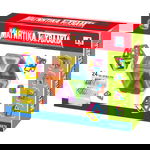 Set de constructie magnetic 3D, 24 piese, 3 ani+, General